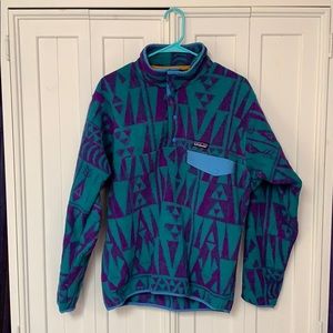 Patagonia Synchilla Geometric Fleece Sweatshirt